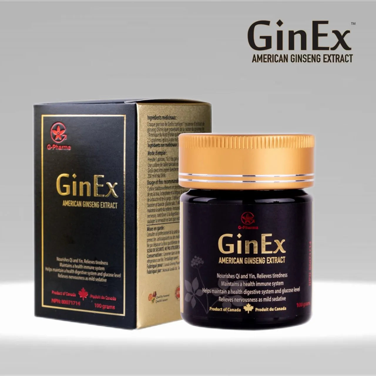 GinEx®100克 西洋参黑膏滋