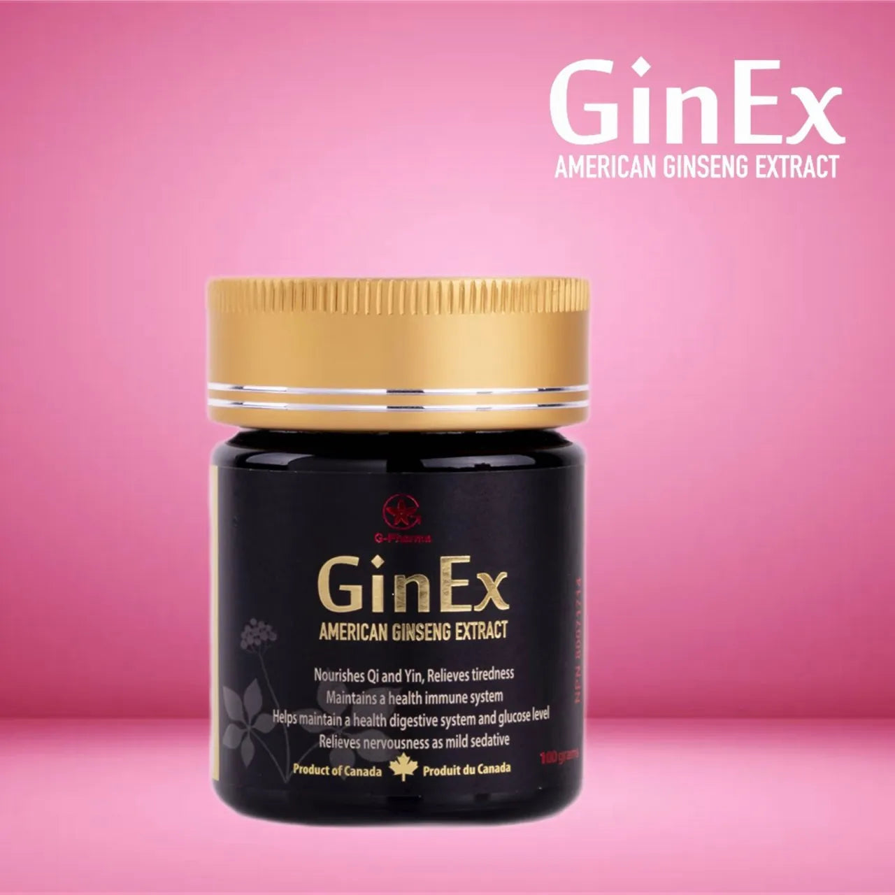 GinEx® 100g Ginseng Extract Concentrate (Pure) (2 bottles)