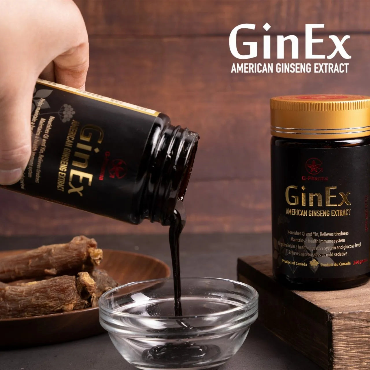 GinEx® 西洋蔘黑膏滋 (纯膏剂-240g)