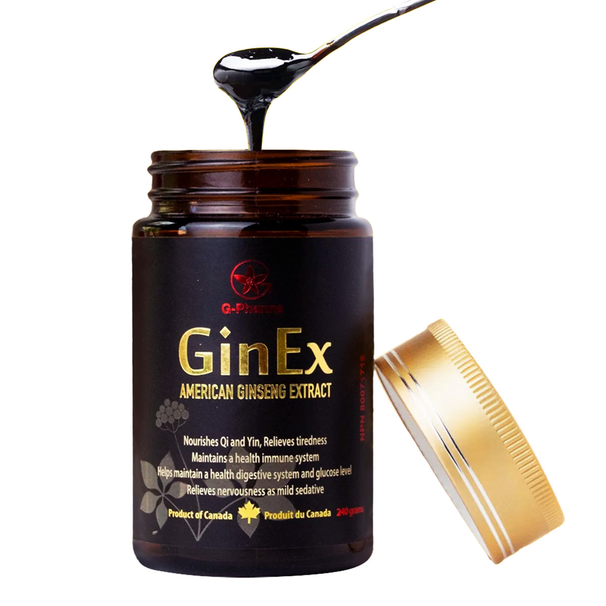 GinEx® 西洋蔘黑膏滋 (纯膏剂-240g)