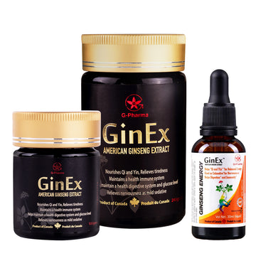 GinEx® 萃取濃縮液和滴管 (240g + 100g +30ml) 組合