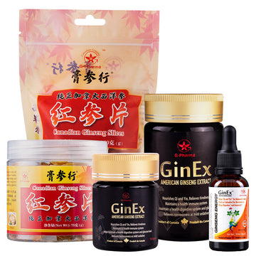 GinEx® 西洋参黑膏滋和西洋参片组合(大组和）